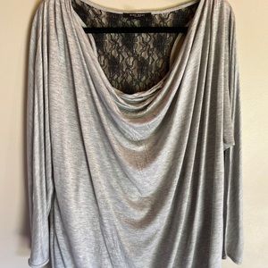 NWT long sleeve scoop shirt with back detail ✨